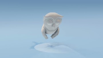Cartoon Owl Animated and Rigged Base Mesh 3D Model