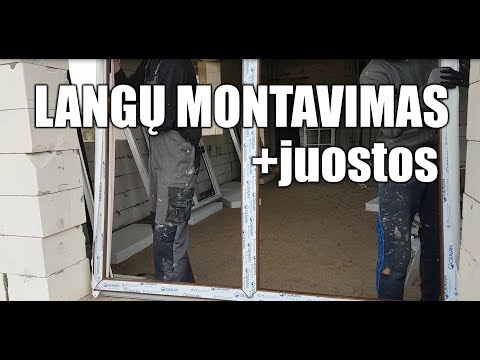 Video: Kaip montuojate vidines montavimo langines?