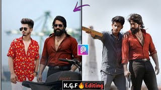 PicsArt K.G.F Chapter 2  Amazing Realistic Photo Editing Tutorial || K.G.F New Photo Editing screenshot 3