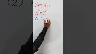 Exponential Multiplication Problem #exponential #exponents #math #tips #math #viral #short