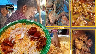 Hardworking Man Selling Unlimited Veg &amp; Non Veg meals @ Inorbit Mall opp road | Yum Yum Street