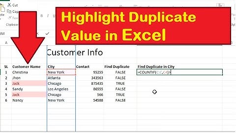 How to Highlight Duplicate Value in Excel | Get Duplicate Record in Excel