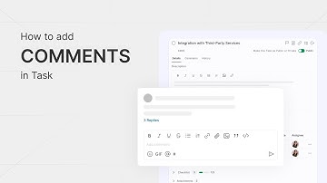How to Add Comments in Tasks