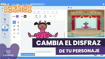 🚀  Curso de Scratch para niños: Cómo cambiar el disfraz de un personaje | Lección 14