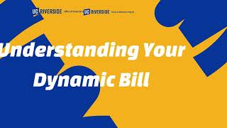 Understanding Your Dynamic Bill