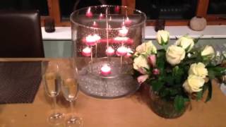 Partylite Majestic Hearth Glass Hurricane
