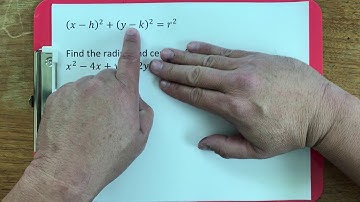 Finding radius and center from a circle (including using completing the square)