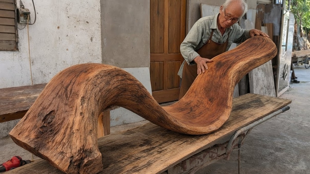 HandCrafts Always Beautiful! Amazing Old Carpenter!