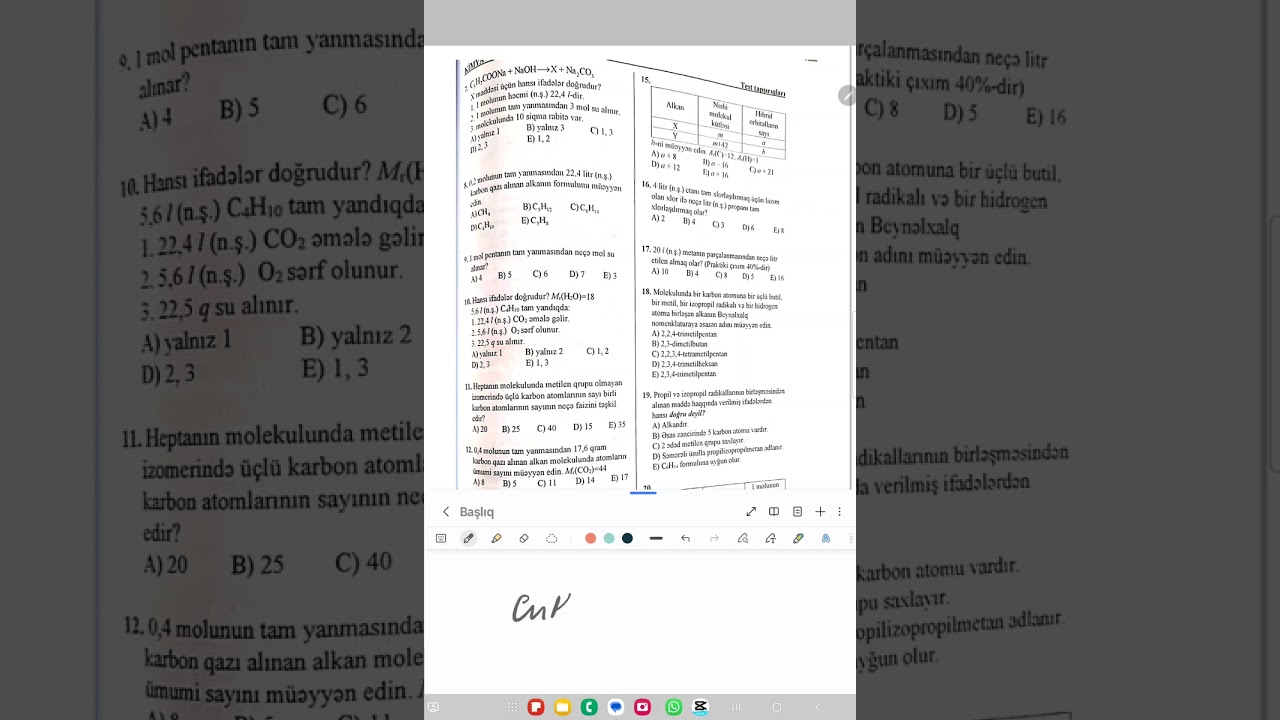 Hedef 21.Alkanlar 1-57test izahi.A.Fəxrəndə m.