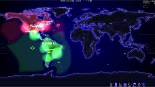 Defcon Gameplay 0 players N America vs South America