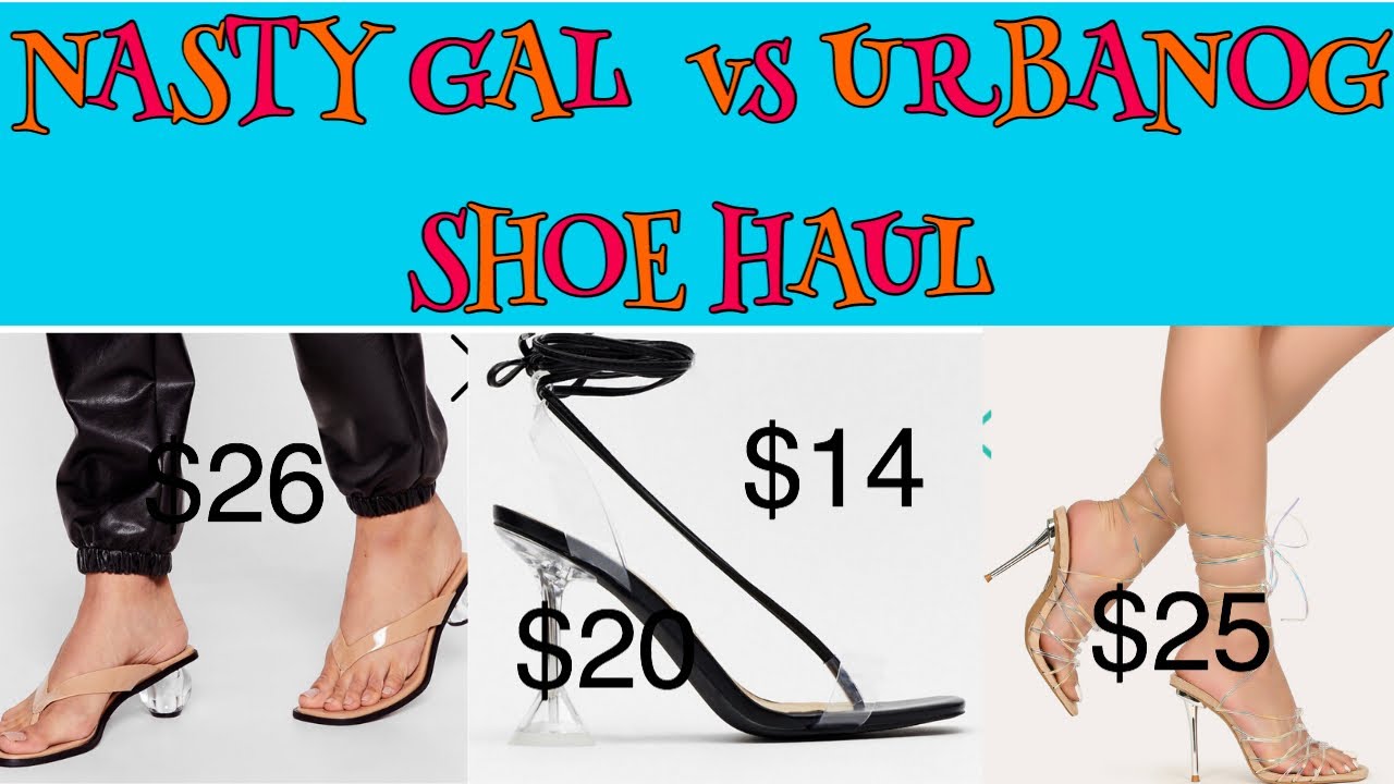 NASTY GAL &  URBANOG TRY ON SHOES HAUL SUMMER 2020