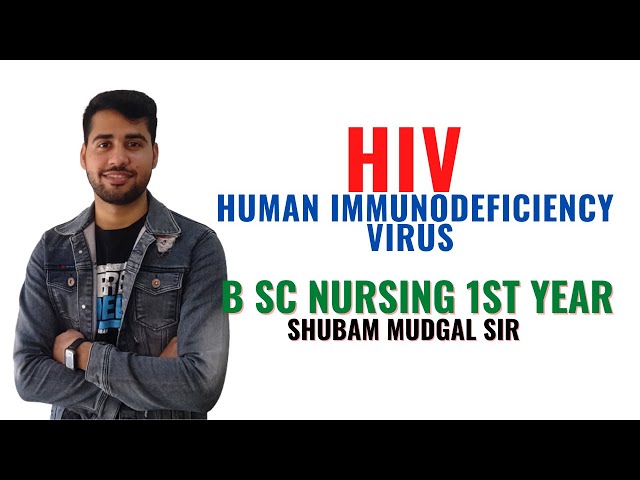HIV Human Immunodeficiency Virus II B Sc Nursing 1st  II Microbiology II Shubam Sir II class=