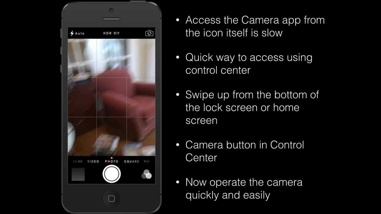 How to Quickly Access the Camera on your iPhone in iOS 7 