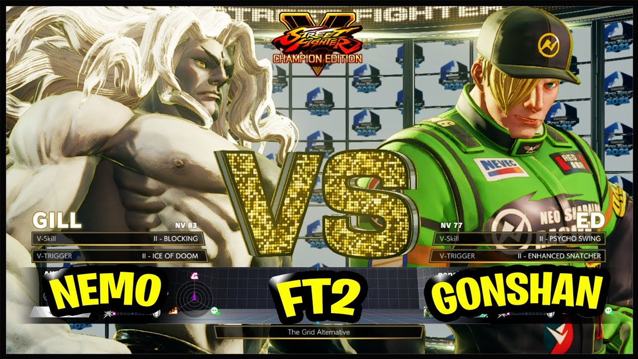 SFV CE 🔥Nemo (Gill) vs Gonshan (ED) 🔥Fighting Games Replays🔥