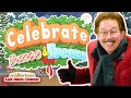 Celebrate, DANCE and FREEZE! | Holiday Dance and Freeze Songs for Kids | Jack Hartmann