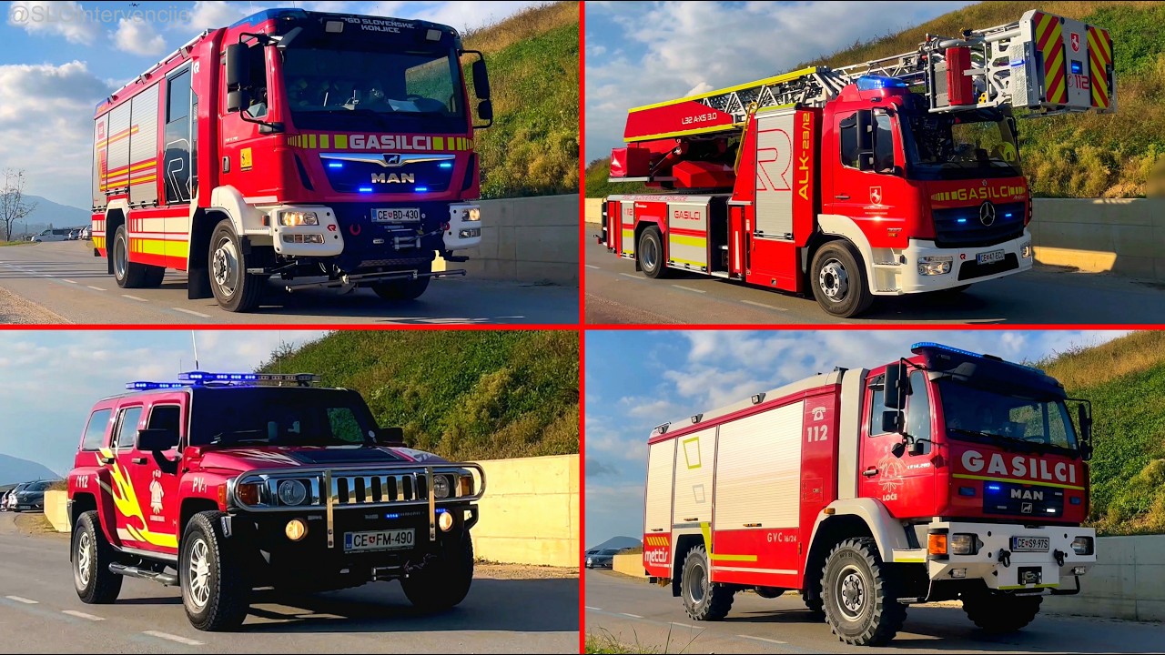 [POŽAR CERO SLOVENSKE KONJICE] Vaja gasilskih enot GZ Slovenske Konjice - gašenje požara