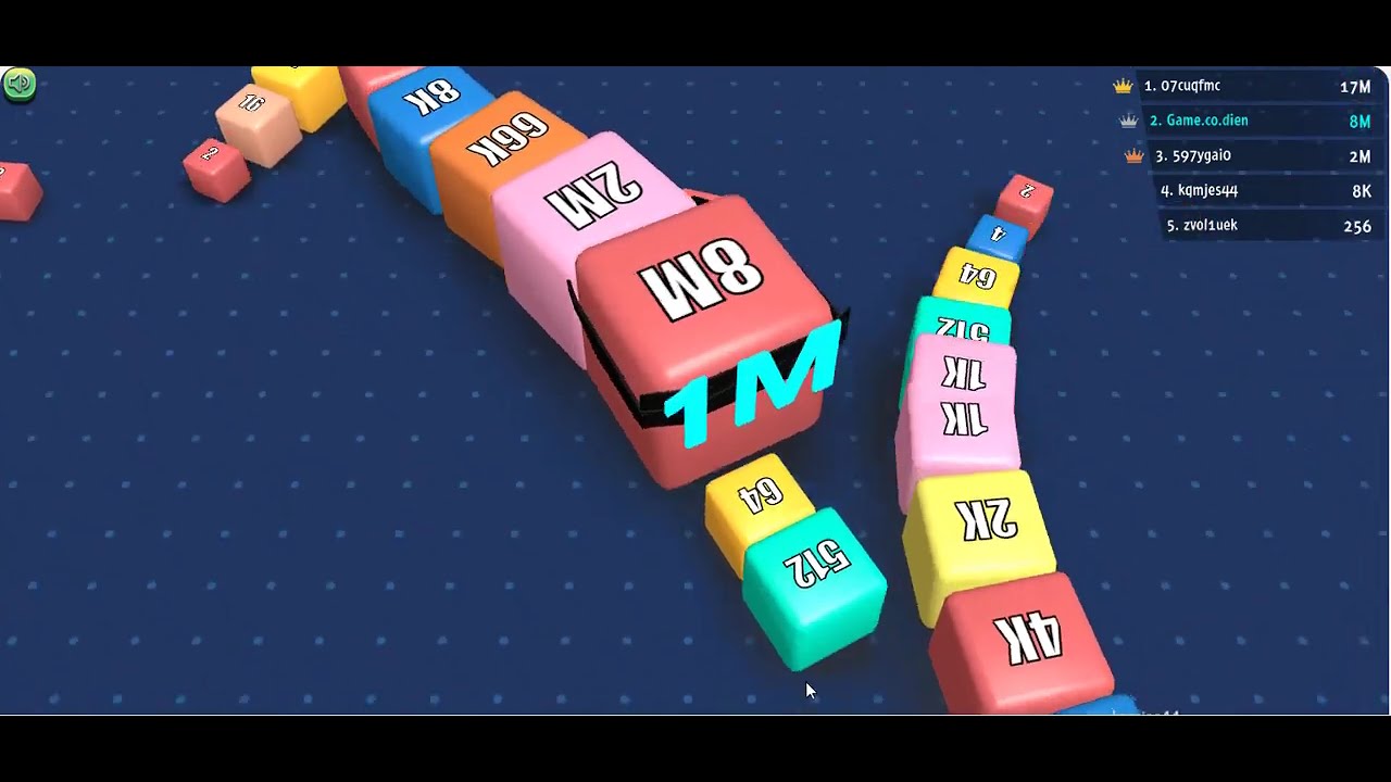 5- Cubes2048 - Game cổ điển: Đã lên TOP 1 thì ăn hết tất cả  - cubes.io