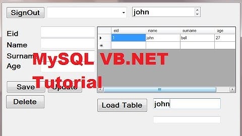 MySQL VB.NET Tutorial 14 : Search data in database and Filter in datagridview