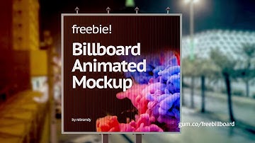Free Billboard Animated Mockup Intro