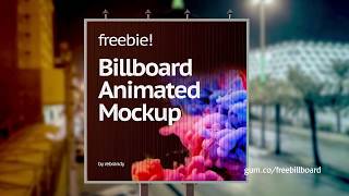 Free Billboard Animated Mockup Intro