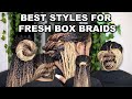 16 BEST LOW TENSION STYLES FOR FRESH BOX BRAIDS! | EVA MARCILLE INSPIRED SMALL BOX BRAIDS