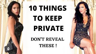 10 things you Should Keep Private to Keep your Aura of Mystery 🥀 screenshot 5