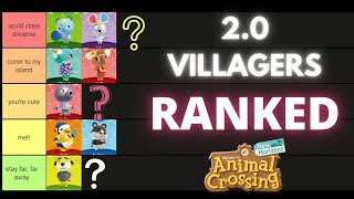 2.0 VILLAGER TIER RANKING | Animal Crossing New Horizons | tiermaker | TIER LIST | New villagers