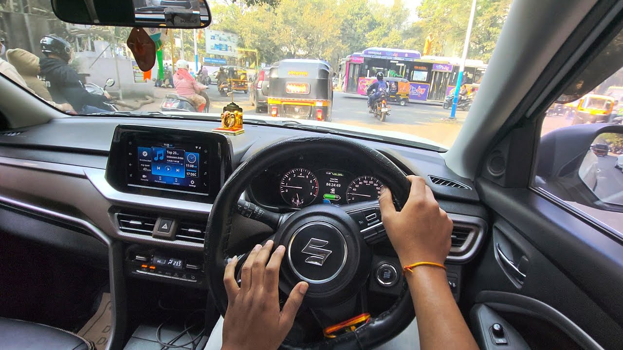 City Run | POV Drive 🚘 | 2023 Brezza ZXI Petrol + CNG | VEHICULAR 