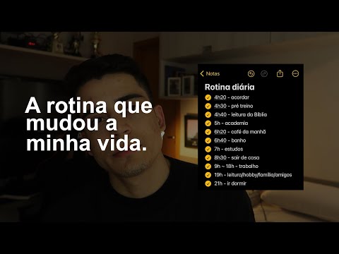 A rotina diária que mudou a minha vida | 4 AM treino, estudos, trabalho...