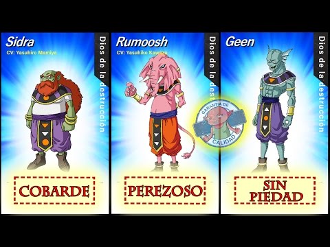 ESPECIAL: Los 12 DIOSES De La DESTRUCCIÓN (Personalidad, Universo, Actores) Dragon Ball Super
