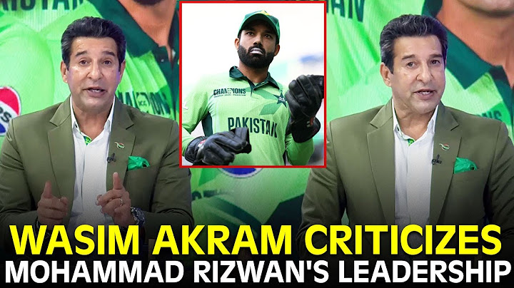 Wasim Akram Criticizes Mohammad Rizwan's Leadership | #PAKvIND | #ChampionsTrophy | ZA1K