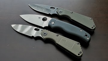 Striderco...did you say Striderco?!?!? Spyderco Shaman and Strider SnG Comparison