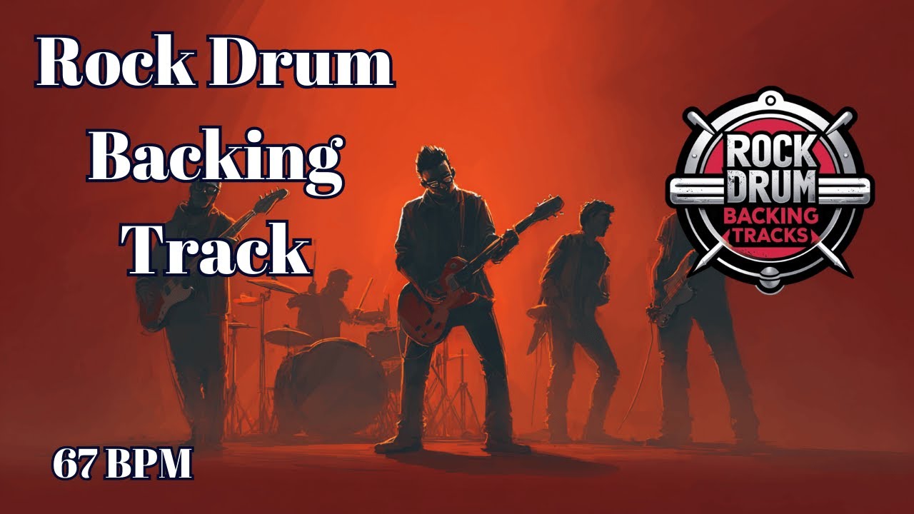 67 BPM Rock Drum Backing Track | Slow Heavy Ballad