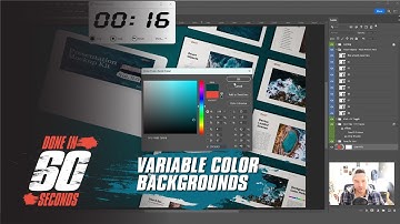 How to Create Variable Color Backgrounds in Photoshop | DONE IN 60 SECONDS | BXSCo
