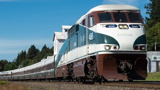 Amtrak Cascades Series 6 Talgo Trains: A Final Look
As of June 29th, 2020, Amtraks Series 6 Talgo train consists have been retired from Amtrak Cascades trains. These unique train consists have been in the service on the Cascades since the start, but their time is finally up. Their design and rail performance make them one of the most unique and aesthetically looking trains in the United States. In this video, youll see various shots of Amtrak Cascades trains throughout the years with the Series 6 Talgo sets used. Amtrak F59PHIs are also featured, in various clips from 2018. In my personal opinion, one of the best looking train consists around!
What does the future hold for the Cascades route? Currently, two existing Talgo Series 8 sets are running on the Cascades route. These are supplemented by Horizon coach cars, on a temporary lease from Amtrak. Within the year, two new Talgo Series 8 sets (built for the state of Wisconsin) will enter service, making up for the loss from the Series 6 being retired.
Farewell Series 6, thanks for the memories!
As always, thanks for watching! | Video and Content by MichaelLovesTrains 2020 Amtrak Cascades Series 6 Talgo Trains: A Final Look