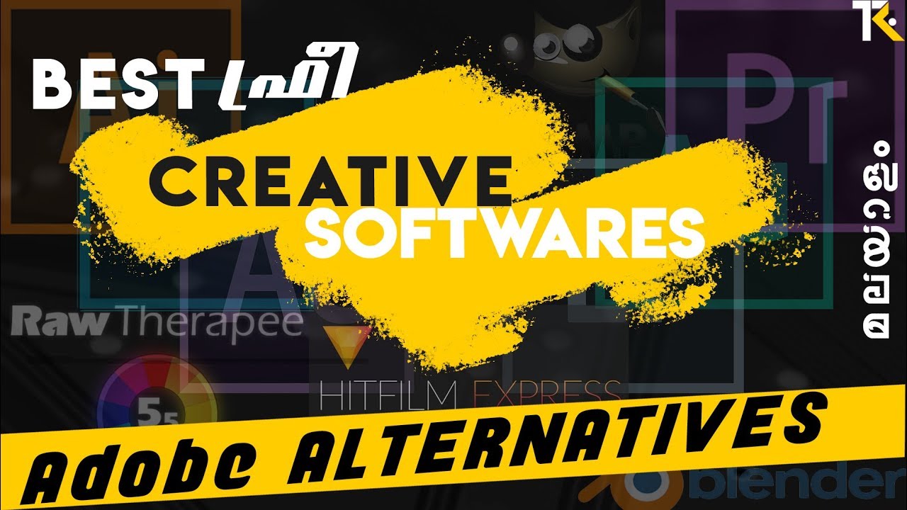 Best Free Alternatives for Adobe Creative Softwares (Malayalam) - YouTube