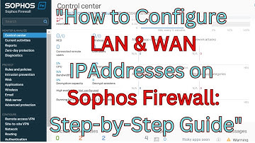 "How to Configure LAN & WAN IP Addresses on Sophos Firewall: Step-by-Step Guide"