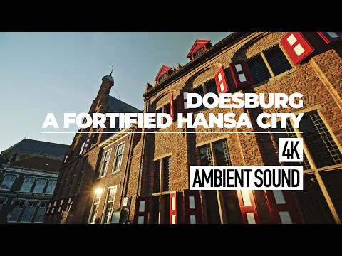 Doesburg - op pad door de Hanzestad / Virtual Tour of the Fortified Hansa City | 4K Walk