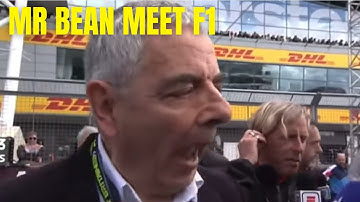 Rowan Atkinson (Mr Bean) making fun the way Martin Brundle speak and he doesn