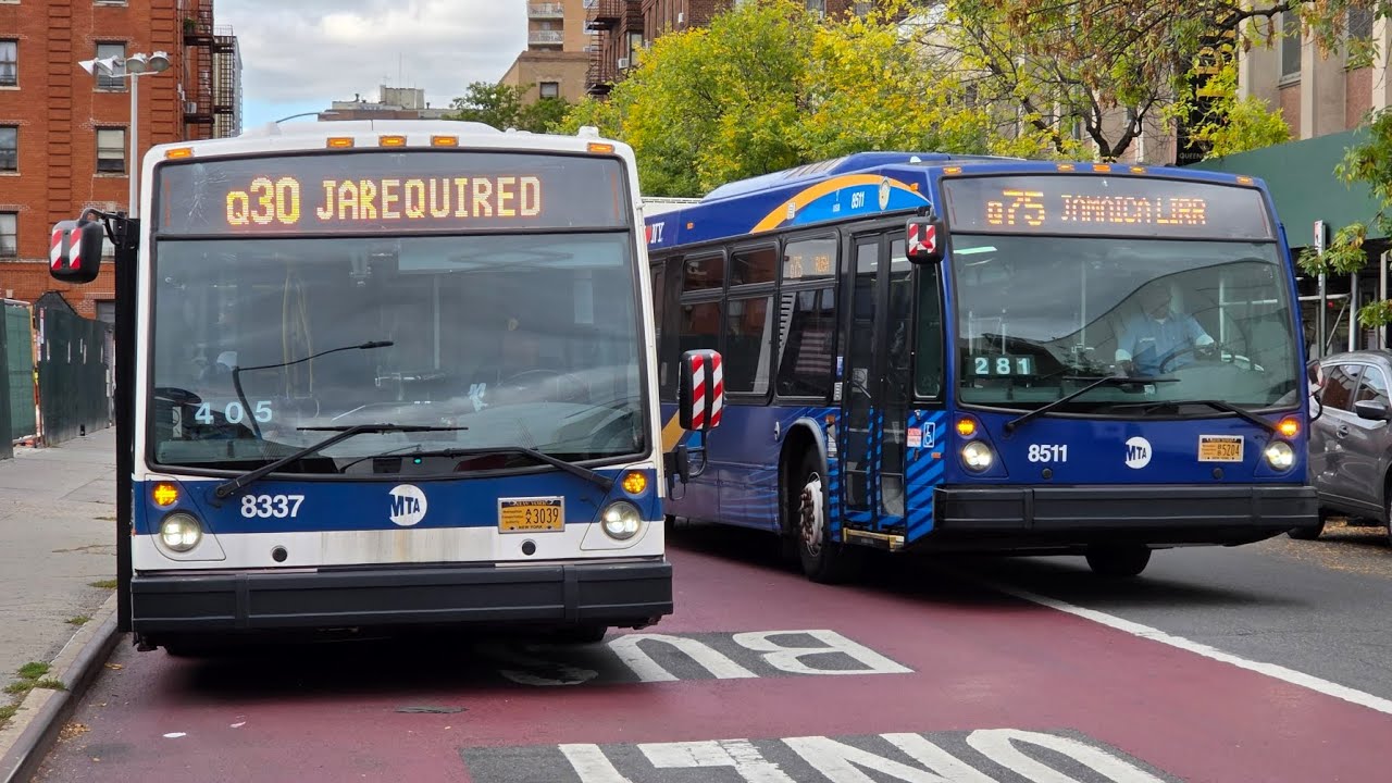 MTA/NICE: Bus Action around the Jamaica 168th Street Bus Terminal area (+Bonus Clip)