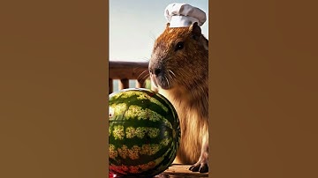 Why Is This Chick Obsessed with a Capybara? 😂🐥🦙 | Too Cute to Handle! #shorts #ai #funnyanimals #