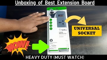 Best Extension Board for PC | Belkin 4-Socket Surge Protector Universal Socket with 5ft Heavy Duty