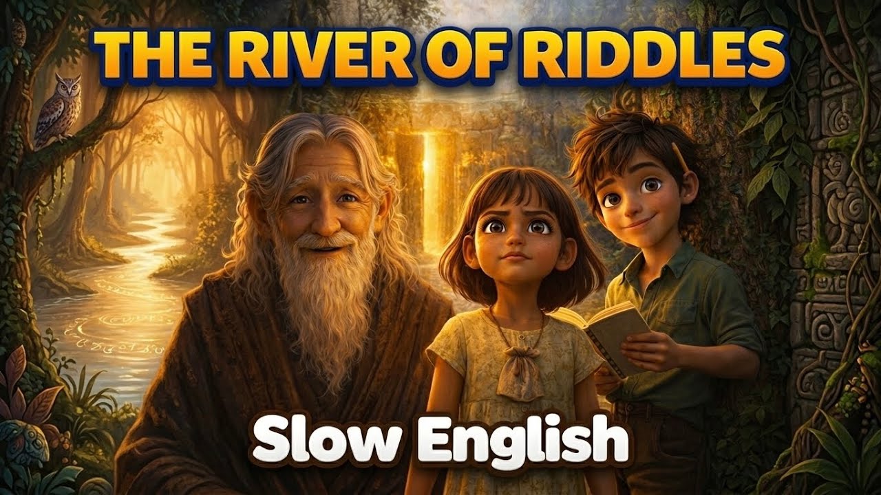 The Riddle Story Learn English With Stories | THE RIVER OF RIDDLES | Slow English ...