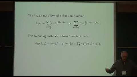 Claude Carlet / Highly Nonlinear Boolean Functions with Optimal Algebraic Immunity