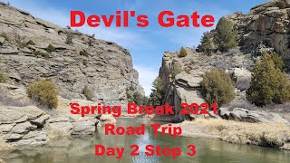 Hiking Devil's Gate Landmark in Wyoming. Mormon & Oregon Trails Spring Break 2021 Road Trip Day 2 S3