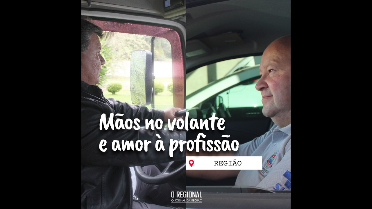 Mãos no volante e amor à profissão