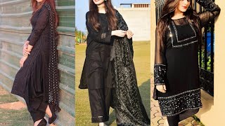 Most Beautiful Black Suit & Salwar Designs