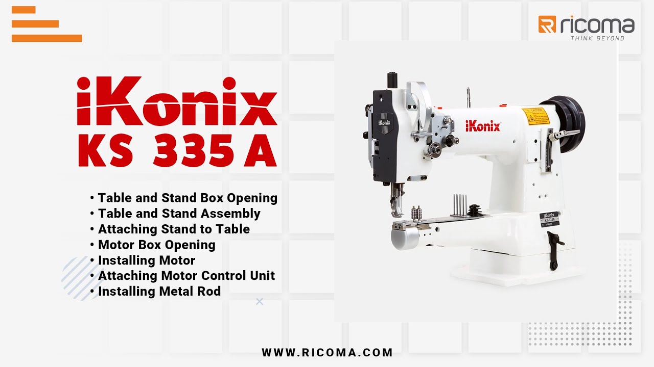 ikoma iKonix Walking Foot Flat-Bed Industrial Sewing Machine