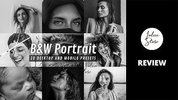 B&W Portrait Lightroom Presets Review | Mobile Presets DNG Free App | Black & White Preset Lightroom