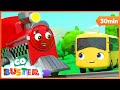 Buster Rescues the Runaway Train! | Go Buster | Baby Cartoon | Kids Video | ABCs and 123s